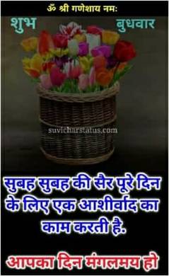 subh budhwar - good morning quotes images in hindi - शुभ दिन - vb -subah ki sair